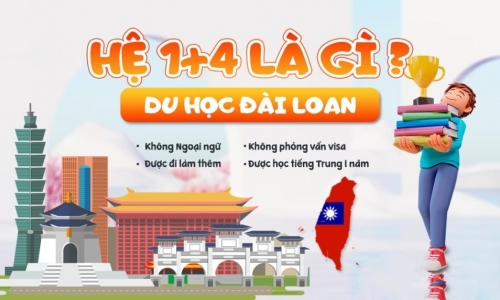 DU HỌC ĐÀI LOAN HỆ 1+4 